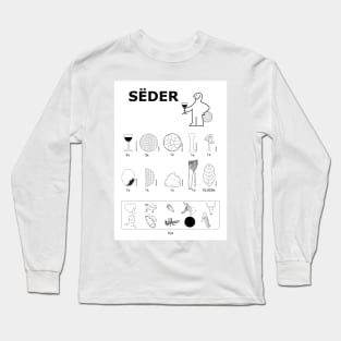 Seder Construction Instructions Long Sleeve T-Shirt